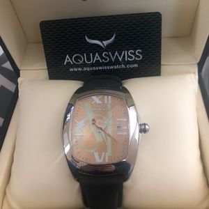 Aqua Swiss watch. Original tags, never worn